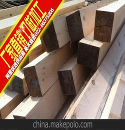 天津厂家 直销辐射松木板材35 75建筑木方口料木跳板订做加工